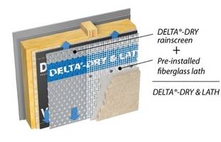 New Delta-Dry and Lath 2-in-1 Rainscreen Solution for Dorken Systems For Stucco and Manufactured Stone Homes