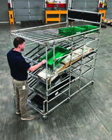 Latest Flow Rack Comes with ESD Skatewheel Conveyor Rollers