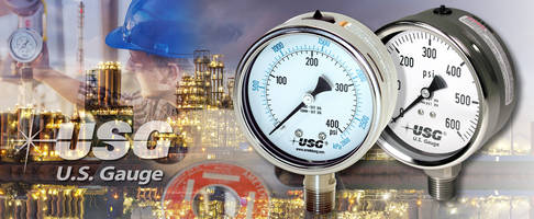 Maximize Your Chemical Production with AMETEK U.S. Gauge Liquid Filled Pressure Gauges