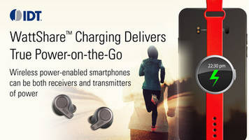 New WattShare Wireless Power ICs Deliver Untethered Smartphone Experience