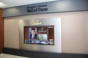 Empire Digital Signs (Rochester, NY) has Designed Systems to Address the Issue of High Schools Running Out of Space for Their Wall of Fame Plaques, While Giving Their Hallways a Digital Upgrade