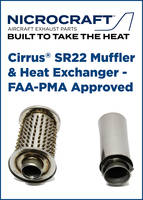 Nicrocraft™Cirrus® SR22 Heat Exchanger and Muffler - FAA-PMA Approved