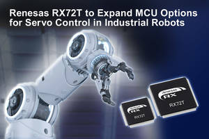 Renesas Introduces 32-Bit RX72T Microcontroller with Register Bank Save Function