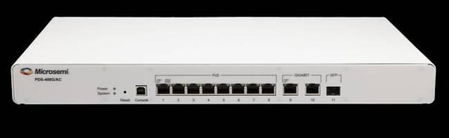 Microchip Introduces PDS-408G PoE Switch for Enterprise Connected Lighting Applications