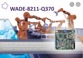 New WADE-8211-Q370 Features 8th Generation Intel Core Processor and Intel Q370 Express Chipset