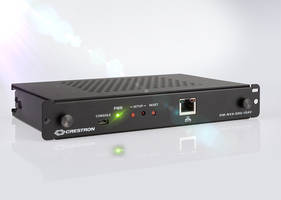 Crestron Launches DM-NVX-D80-IoAV with 1Gb, 4K/60 and IP Solution