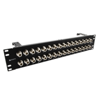 New N-Type Couplers and 0.630" D-Hole Patch Panels Available in 1U and 2U 19" Rack-mount Styles