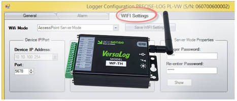 New Version of VersaLog Data Logger Incorporates Standard 802.11 b/g/n Interface
