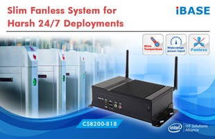 New CSB200-818 Fanless System with 12V-24V DC Terminal Block Power Input