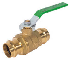 Upgraded Brass Lead Free Press Ball Valve Features Leak-Prior-To-Press Technology
