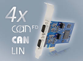New PC-interface Features Four Channels for CAN-FD/CAN and LIN Connectivity