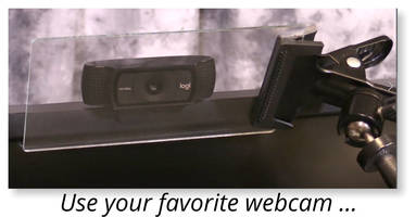 New RESIDENTIAL PROMPTER KIT Uses Webcam to Capture Home-based Presentations