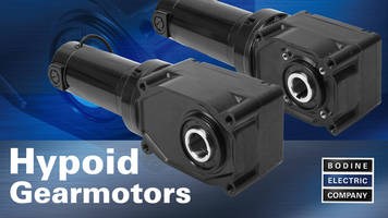 New PMDC Gearmotors with Rated Torque Ranging from 20 lb-in to 1535 lb-in