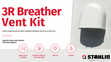 New Breather Vent Kit with Optional 60 mm Axial Fan Mounting Holes