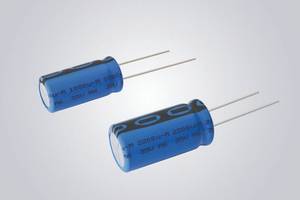 New Aluminum Electrolytic Capacitors Feature Radial Leads and Cylindrical Aluminum Case