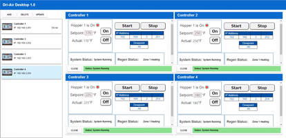 New Desktop Application Software Allows Control Over Multiple Dryers