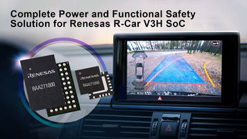 Renesas Introduces Complete Power and Functional Safety Solution for R-Car V3H ADAS Camera Systems