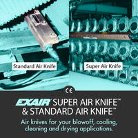 New Air Knives with Air Amplification Ratios of 40:1