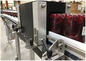 Hot-Fill Glass Jar Inversion Conveyor with Missing Cap Reject