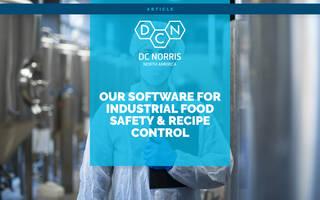 DC Norris America de Nord: Software pentru siguranța alimentară industrială și controlul rețetelor