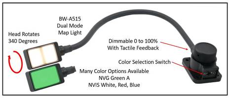 New Dual Mode Flexible Map Light Designed for General Crew and Station Lighting