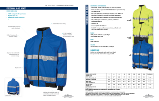 New High-Visibility Outerwears with Waterproof and Breathable Fabric