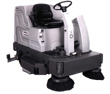 Floor Cleaner lets operator scrub in comfort.