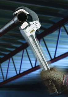 Pipe Wrench offers one-handed operation.