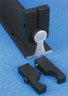 Positive End Stops fit shafts on support rails.