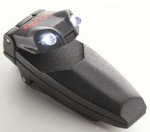 LED Flashlight offers 100 hr burn time.