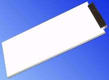 Backlight LEDs feature reflector diffuser technology.