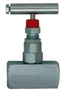 Needle Valves are constructed of stainless steel.