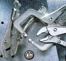 Locking Pliers are nickel-plated to resist rust.