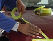 Paintable Film is used for automotive masking.