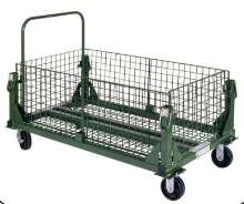 Material Handling Carts fold and store without tools.