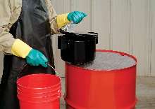 Drum Funnel handles hazardous materials.