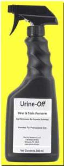 Cleaner removes urine stains and odor.