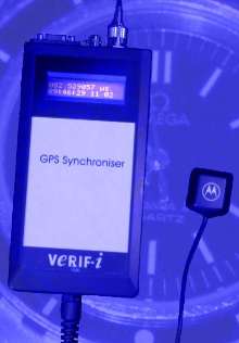 Hand-Held Event Timer synchronizes with GPS timing.