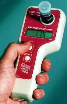 Hand-Held Meter test bromine/chlorine levels in water.