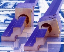 Square Rails reduce friction in linear guide system.