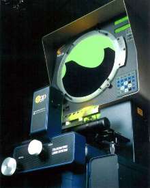 Benchtop Optical Comparator has 14 in. viewing area.