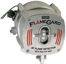 Flame Detector monitors for hydrocarbon-based fires.