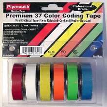 Electrical Coding Tape comes in 6-color multi-pack.