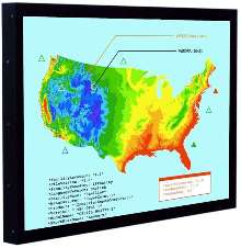 Displays are suited for electric and water utilities.