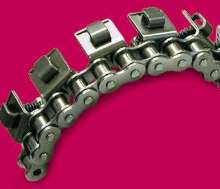 Grip Chains clamp and transport thin materials.