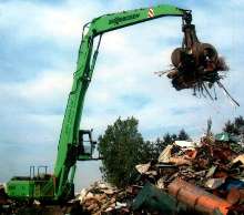 Scrap Handler has lifting radius up to 68 ft 10 in.