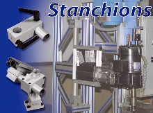 Stanchions add 4th or 5th axis to T-slotted frames.