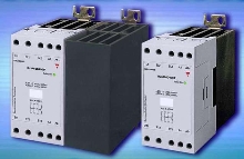 Three-Phase Solid State Relays have integral heat sink.