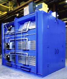 Gas Catalytic IR Oven cures powder on electrical components.