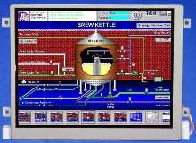 Industrial LCD has 6.4 in. viewing area.